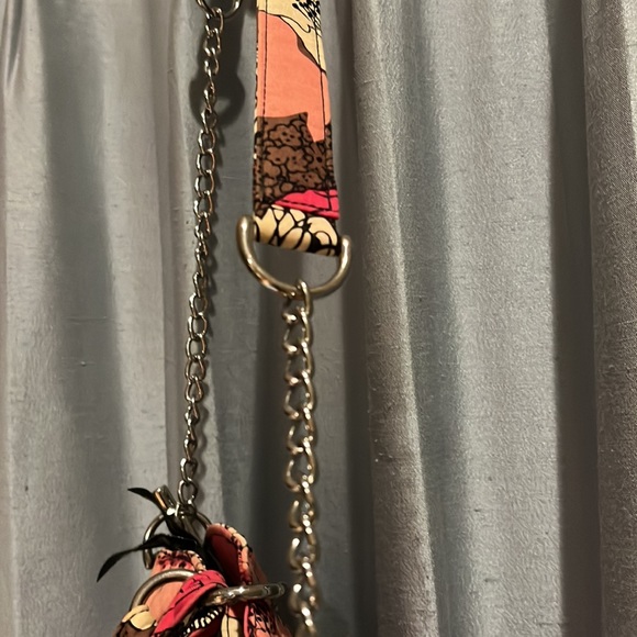 Vera Bradley Mocha Rouge convertible handbag shoulder bag Crossbody RETIRED - Picture 4 of 14